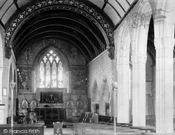 Holy Trinity Church, Interior 1890, St Austell