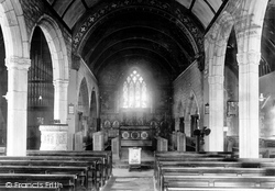 Holy Trinity Church, Interior 1898, St Austell