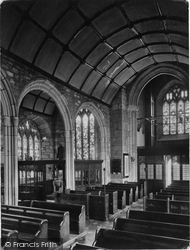 Holy Trinity Church, Interior 1927, St Austell