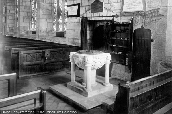 Photo of St Austell, Holy Trinity Church, The Font 1890