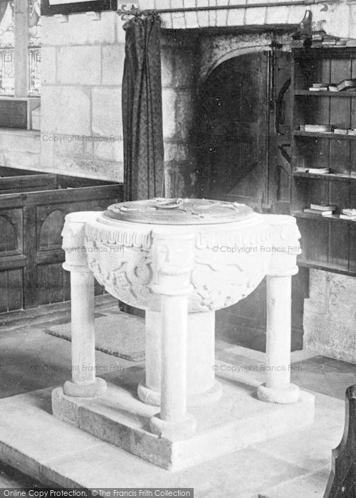Photo of St Austell, Holy Trinity Church, The Font 1890
