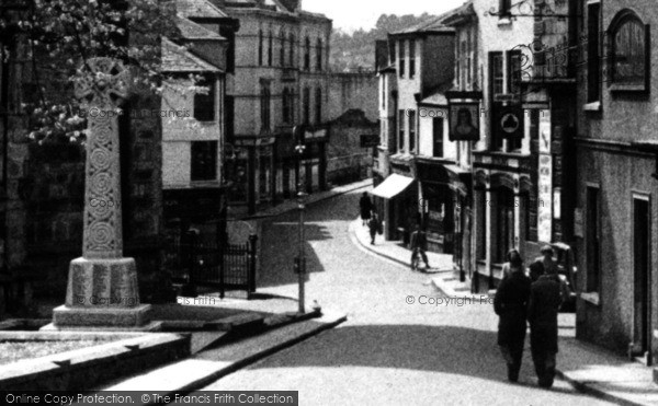 Photo of St Austell, Market Street And Memorial c.1955