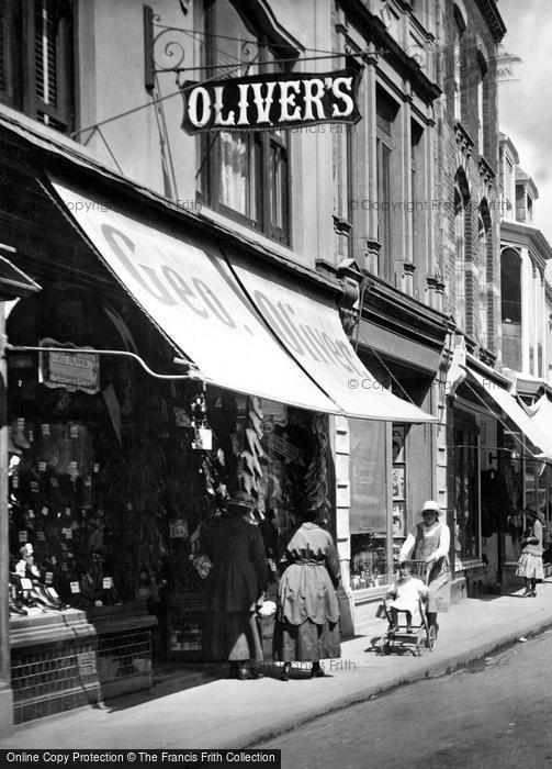 Photo of St Austell, Oliver's Shop 1920