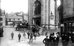 People By The Church 1890, St Austell