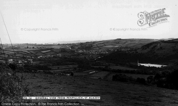 Photo of St Blazey, From Penpillick c.1955