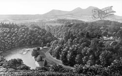 The Eildon Hills And River Tweed c.1935, St Boswells
