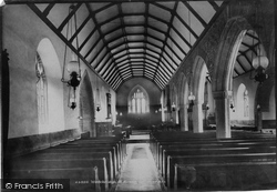 The Church, Interior 1903, St Breock