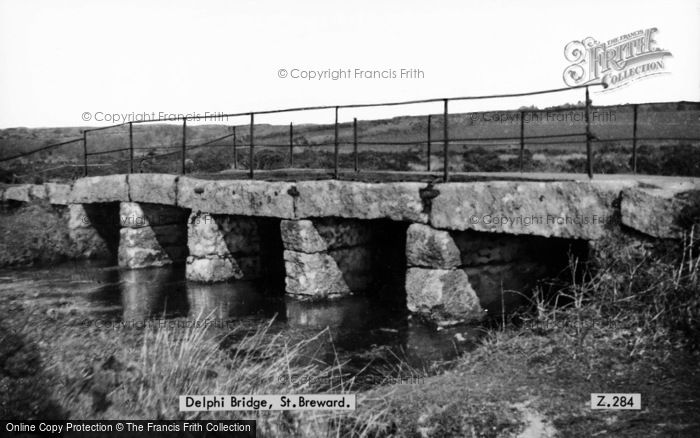 Photo of St Breward, Delphi Bridge c.1950