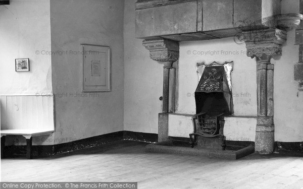 Photo of St Briavels, The Castle, Common Room Fireplace c.1955