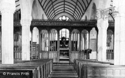 Church Interior c.1955, St Buryan