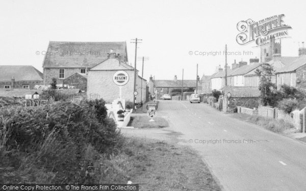 Photo of St Buryan, Filling Station And Village c.1960