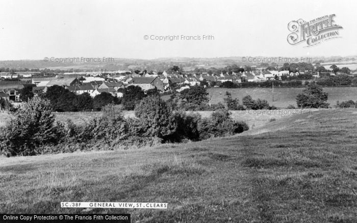 Photo of St Clears, General View c.1955
