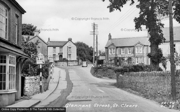 Photo of St Clears, Glannant Street c.1955
