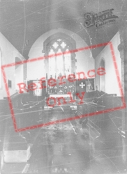 St Mary's Church Interior c.1960, St Clears