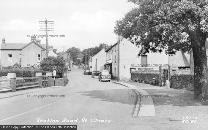 Photo of St Clears, Station Road c.1955