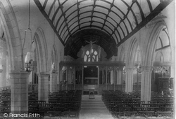 St Cleer, the Church, interior 1906
