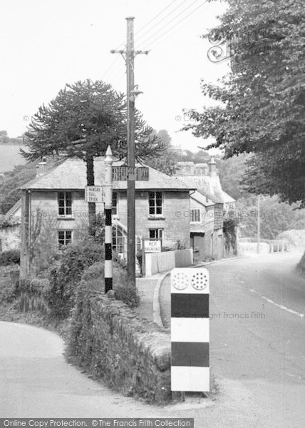 Photo of St Columb Major, New Road And Bridge Hill Junction c.1955