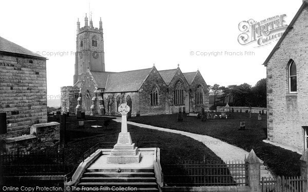 Photo of St Columb Major, Parish Church And War Memorial 1922