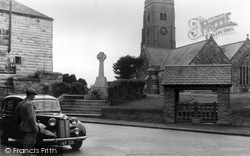 The Church And Lychgate c.1955, St Columb Major