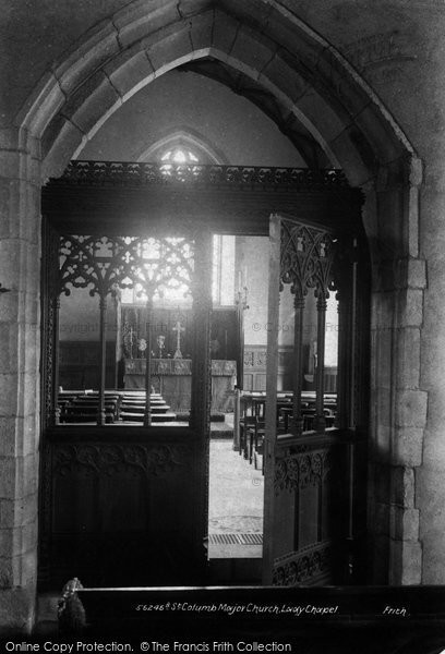 Photo of St Columb Major, The Church, The Lady Chapel 1906