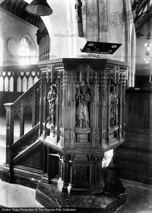 Photo of St Columb Major, The Church, The Pulpit 1906