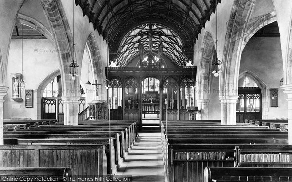 Photo of St Columb Major, The Parish Church, Interior 1922