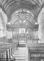 The Parish Church, Rood Screen And Chancel 1922, St Columb Major