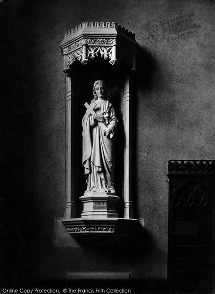 Photo of St Columb Major, The Parish Church, Statue Of St Columba 1922