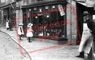 Trebilcock Shoe Shop, Fore Street 1906, St Columb Major