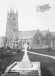 War Memorial And St Columba's Church 1922, St Columb Major