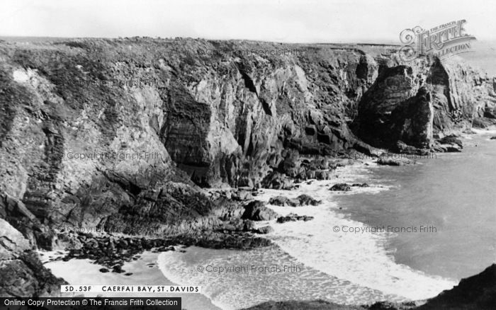 Photo of St Davids, Caerfai Bay c.1955