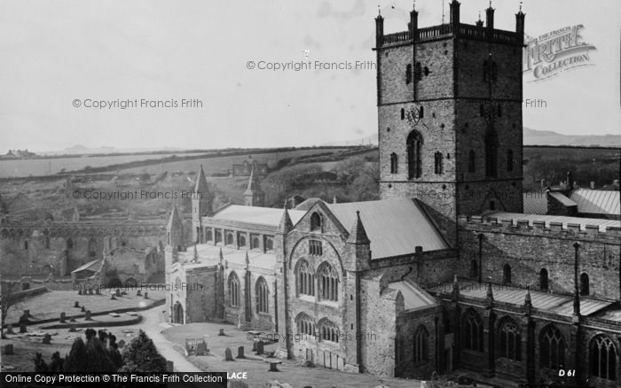 Photo of St Davids, Cathedral And Bishop's Palace c.1955