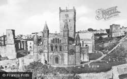 Cathedral From The West c.1950, St Davids