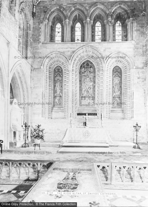 Photo of St Davids, Cathedral, The High Altar c.1960