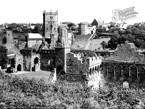 Photo of St Davids, The Cathedral And Bishop's Palace c.1960