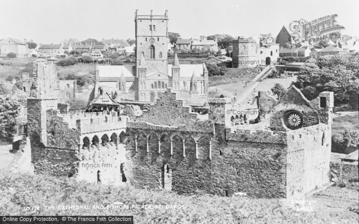 Photo of St Davids, The Cathedral And Bishops Palace c.1960
