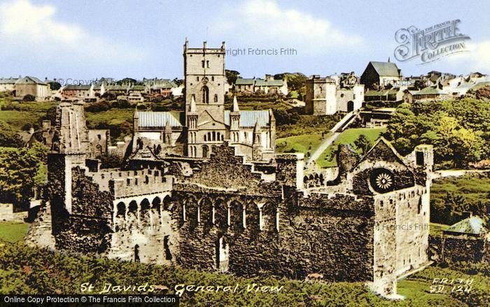 Photo of St Davids, The Cathedral And Bishops Palace c.1960