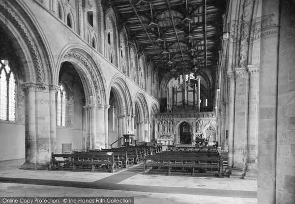 Photo of St Davids, The Cathedral Interior c.1955