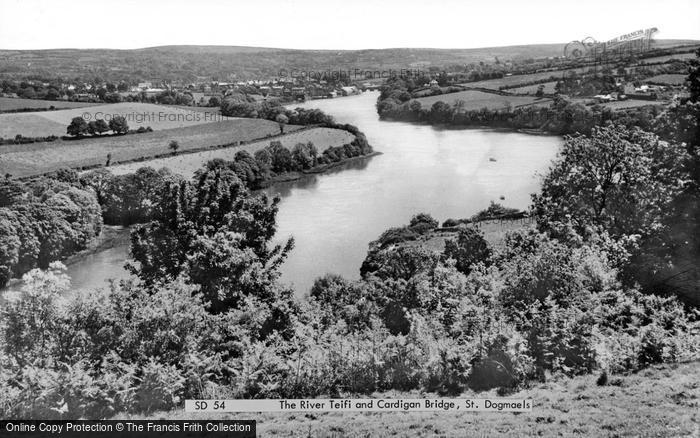 Photo of St Dogmaels, River Teifi And Cardigan Bridge c.1960
