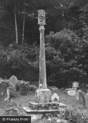 St Donats, Churchyard, The Cross 1953, St Donat's