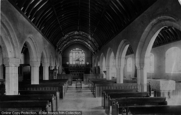 Photo of St Erth, The Church, Interior 1890