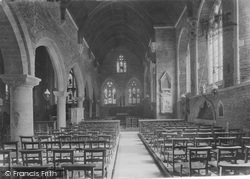 Church Interior 1907, St Germans