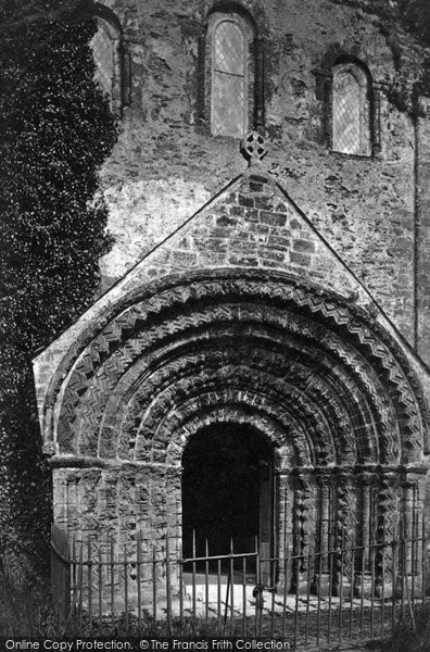 Photo of St Germans, Port Eliot, Norman Doorway Of Church Porch c.1876