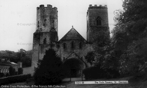 Photo of St Germans, The Twin Tower c.1960