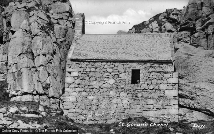 Photo of St Govan's Head, Chapel 1893