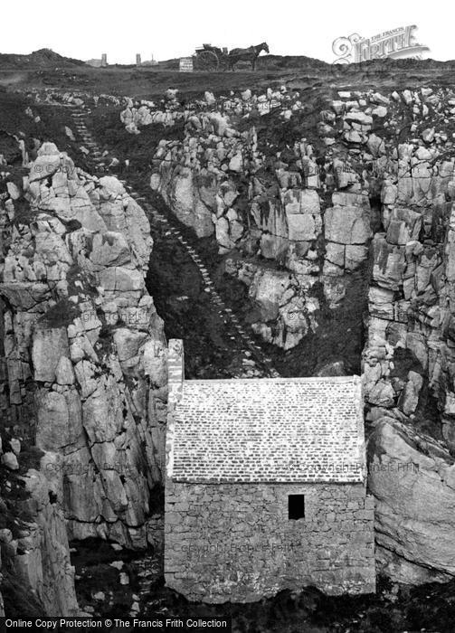 Photo of St Govan's Head, Chapel And Steps 1893