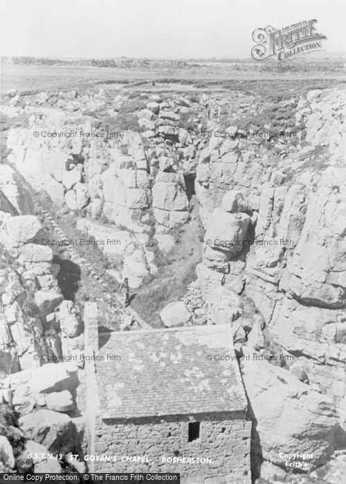 Photo of St Govan's Head, The Chapel c.1955