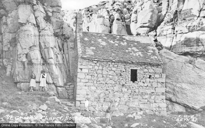 Photo of St Govan's Head, The Chapel c.1955