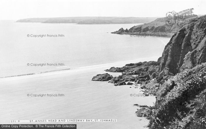 Photo of St Ishmaels, St Anne's Head And Lindsway Bay c.1955