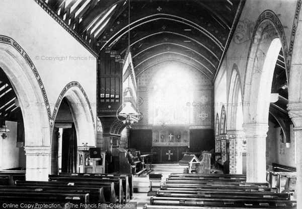 Photo of St Issey, Church Interior 1895